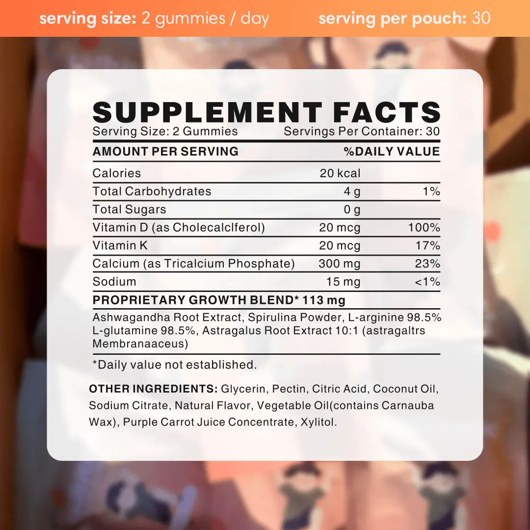 Talltitude Growth Gummies by GRWTH Labs